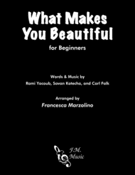 What Makes You Beautiful (for Beginners) Sheet Music by One Direction
