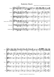 Radetzky March for String Orchestra Sheet Music by J.Strauss