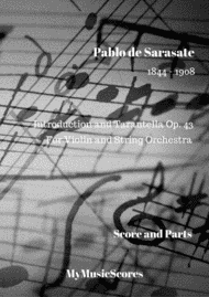 Introduction and Tarantella for Violin and String Orchestra Sheet Music by Pablo de Sarasate