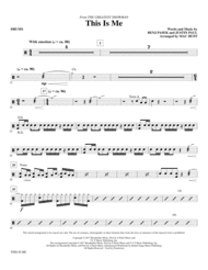 This Is Me (from The Greatest Showman) (arr. Mac Huff) - Drums Sheet Music by Pasek & Paul