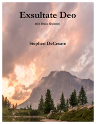 Exsultate Deo (for Brass Quintet) Sheet Music by Giovanni Pierluigi da Palestrina