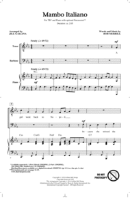 Mambo Italiano (arr. Jill Gallina) Sheet Music by Bob Merrill