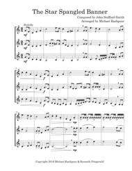 Star Spangled Banner - Trumpet Trio Sheet Music by John Stafford Smith