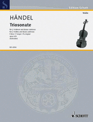 Nine Trio Sonatas op. 2 Nr. 5 Sheet Music by George Frideric Handel