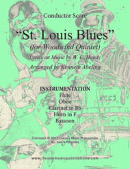 St. Louis Blues (for Woodwind Quintet) Sheet Music by W.C. Handy
