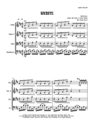 Secrets - String Trio (optional vln2 or vla) Sheet Music by OneRepublic