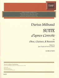 Suite apres Corrette Sheet Music by Darius Milhaud