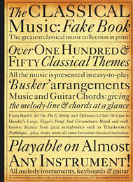 The Classical Music Fake Book Sheet Music by Various Artists