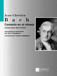 Viola Concerto In C Minor - Viola/Piano Sheet Music by Johann Christian Bach