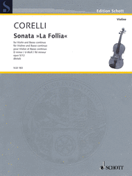 Sonata La Follia D minor op. 5/12 Sheet Music by Arcangelo Corelli