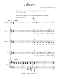 Uhuru! (SSA) Sheet Music by Matthew Gawronski