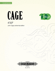 4'33'' Sheet Music by John Cage