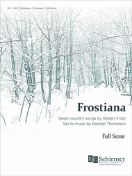Frostiana - Full Score Sheet Music by Randall Thompson