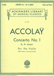 Concerto No. 1 In A Minor Sheet Music by Jean-Baptiste Accolay