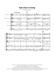 Santa Claus Is Coming To Town for Brass Quintet Sheet Music by Frank Sinatra