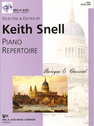 Piano Repertoire: Baroque/Classical Level 1 Sheet Music by Keith Snell