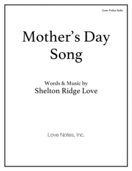 Mother's Day Song Sheet Music by Shelton Ridge Love