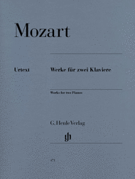 Works for Two Pianos Sheet Music by Wolfgang Amadeus Mozart