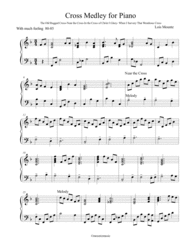 Songs of the Cross Medley for piano Sheet Music by Issac Watts (When I Survey the Woundrous Cross)