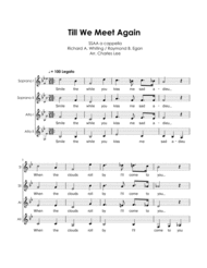 Till We Meet Again - SSAA a cappella Sheet Music by Richard A. Whiting