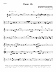 Marry Me (Train) for String Trio Sheet Music by Train