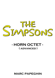 The Simpsons Theme // French Horn Octet ( advanced level ) Sheet Music by Danny Elfman