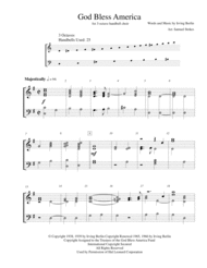 God Bless America - for 3-octave handbell choir Sheet Music by Irving Berlin