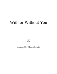 With Or Without You STRING QUARTET (for string quartet) Sheet Music by U2