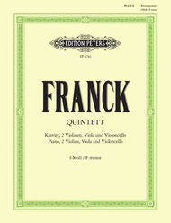 Piano Quintet Sheet Music by Cesar Auguste Franck