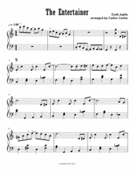The Entertainer easy piano Sheet Music by Scott Joplin