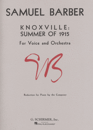 Knoxville - Summer of 1915 Sheet Music by Samuel Barber