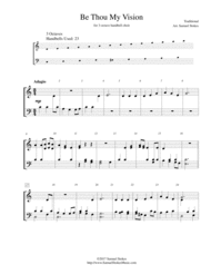 Be Thou My Vision - for 3-octave handbell choir Sheet Music by Traditional