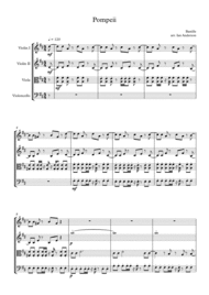 Pompeii (string quartet) Sheet Music by Bastille