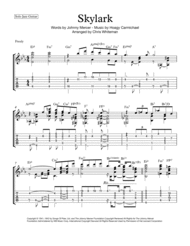 Skylark - Jazz Guitar Chord Melody Sheet Music by Johnny Mercer