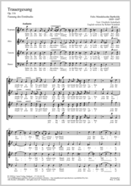 Have you seen him hov'ring near (Trauergesang) Sheet Music by Felix Bartholdy Mendelssohn