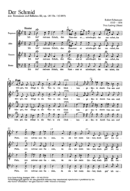 Der Schmied Sheet Music by Robert Schumann