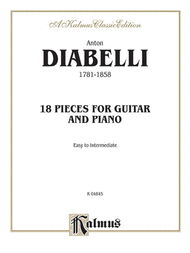 18 Pieces for Guitar and Piano Sheet Music by Anton Diabelli