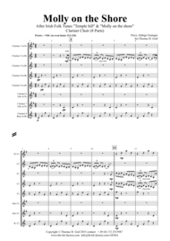 Molly on the shore - Irish Folk - Clarinet Choir - Octet Sheet Music by Percy Aldridge Grainger