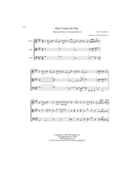 Here Comes the Sun STRING TRIO ARRANGEMENT Sheet Music by The Beatles