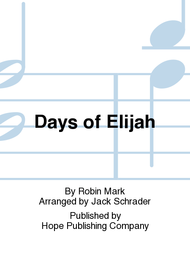 Days of Elijah Sheet Music by Robin Mark