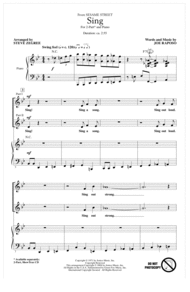 Sing (from Sesame Street) (arr. Steve Zegree) Sheet Music by Joe Raposo