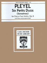Six Petit Duos Sonatinas Sheet Music by L. Pleyel
