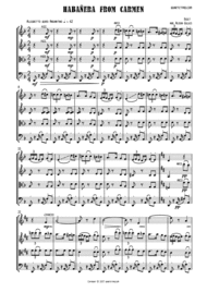 Habañera from Carmen - String Quartet Sheet Music by Georges Bizet
