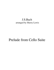 Prelude from Bach Cello Suite STRING QUARTET (for string quartet) Sheet Music by Johann Sebastian Bach