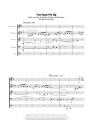 You Raise Me Up for Brass Quintet Sheet Music by Josh Groban