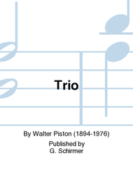 Trio Sheet Music by Walter Piston