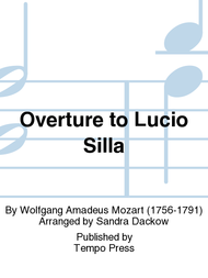 Overture to Lucio Silla Sheet Music by Wolfgang Amadeus Mozart