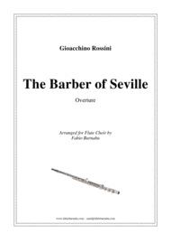The Barber of Seville - Overture for Flute Choir Sheet Music by Gioachino Rossini