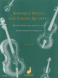 Baroque Pieces for String Quartet Sheet Music by Various