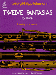 Twelve Fantasias for Solo Flute Sheet Music by Georg Philipp Telemann